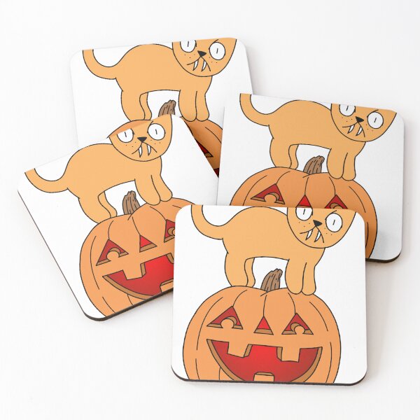 Item preview, Pumpkin Cat - orange designed and sold by motherbrainart.