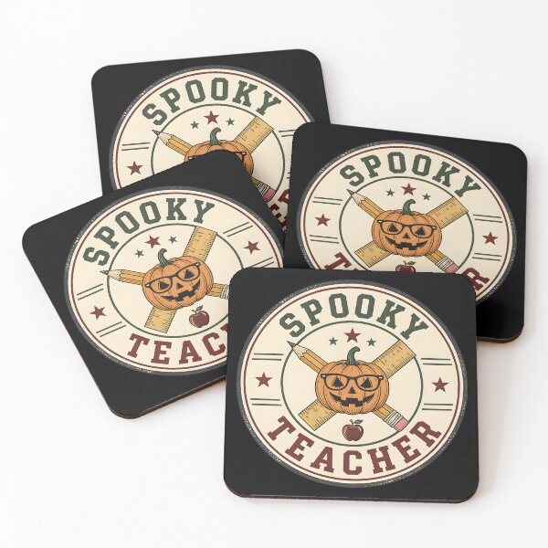 Item preview, Spooky Teacher Badge Retro Pumpkin School Emblem designed and sold by KristenosNehk.