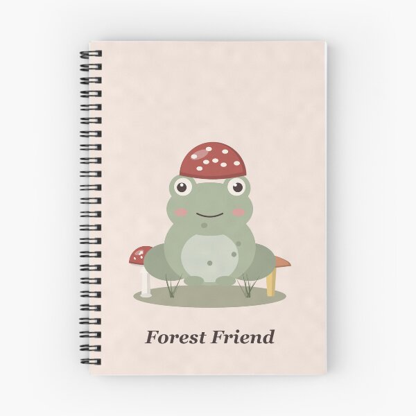 Item preview, Forest Friend Frog with Mushroom Hat designed and sold by ChromaLens.