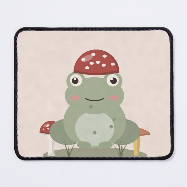Item preview, Forest Friend Frog with Mushroom Hat designed and sold by ChromaLens.