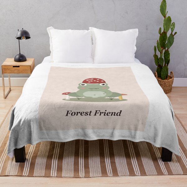 Item preview, Forest Friend Frog with Mushroom Hat designed and sold by ChromaLens.