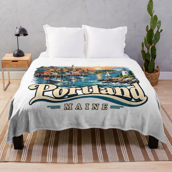 Item preview, Vintage Portland Maine Travel Souvenir Landmark Gift designed and sold by MichaeIRellov.