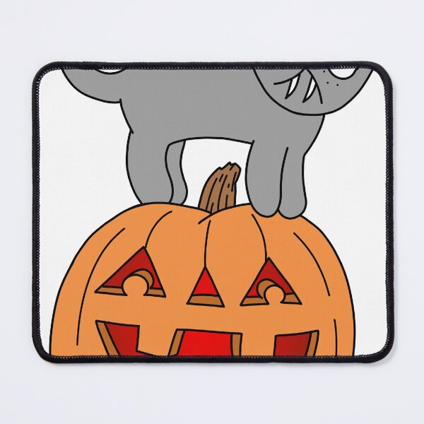 Item preview, Pumpkin Cat - gray designed and sold by motherbrainart.
