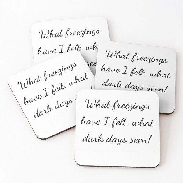 Item preview, “What freezings have I felt, what dark days seen!” - handwriting black designed and sold by ariksworld.
