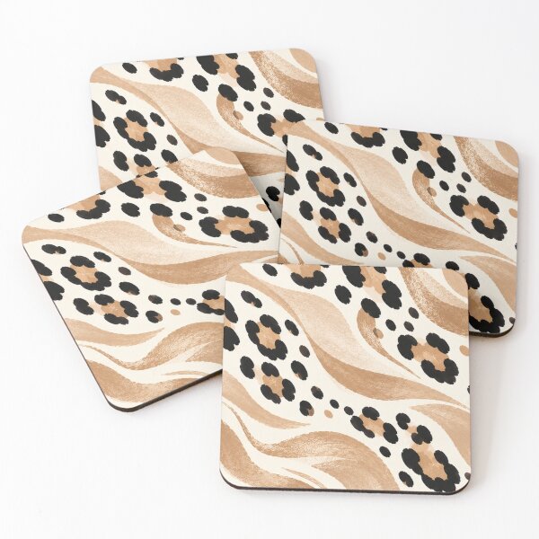 Item preview, Wild Chic Leopard & Brushstroke Pattern designed and sold by RoseAmourrr.