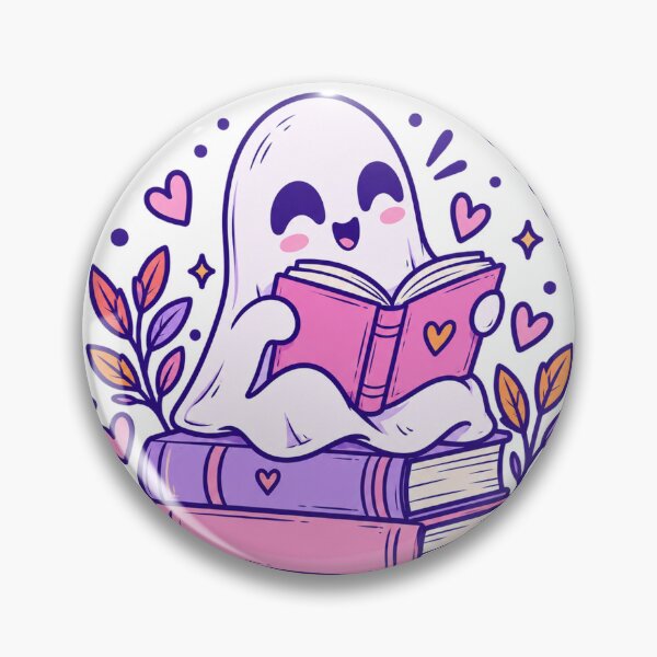 Item preview, Just One More Chapter Reading Ghost Bookworm designed and sold by LongIslandDesgn.