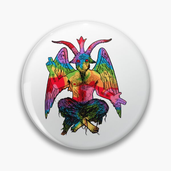 Item preview, Gay Pride Rainbow Baphomet designed and sold by keener-kizziex.