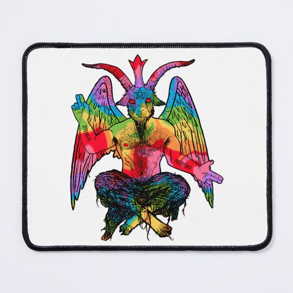 Item preview, Gay Pride Rainbow Baphomet designed and sold by keener-kizziex.