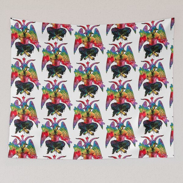 Item preview, Gay Pride Rainbow Baphomet designed and sold by keener-kizziex.