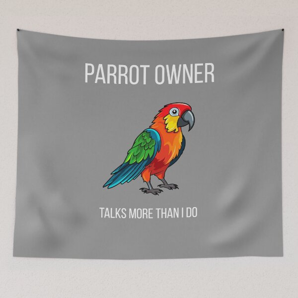 Item preview, parrot owner talks more than i do shirt – heartfelt parrot owner pet lover gift designed and sold by Zyvora-merch.