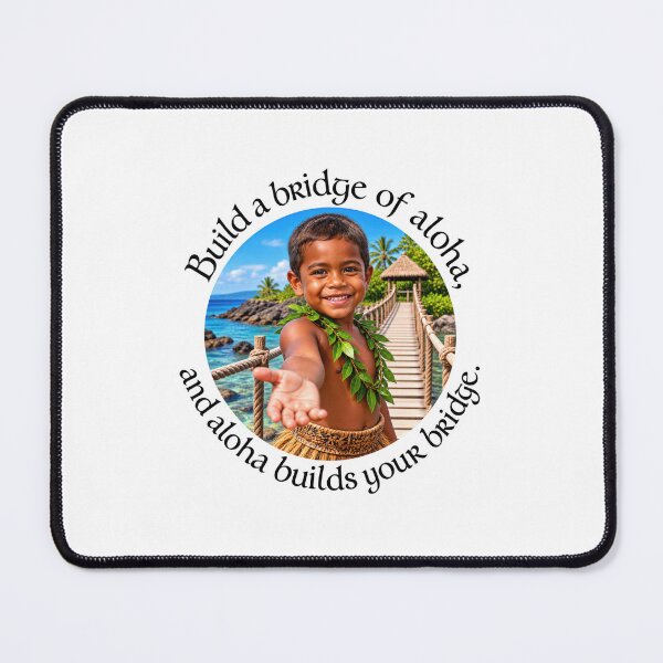 Item preview, Hawaii Community Chiasmus Proverb - Build a bridge of aloha | Island Wisdom Art designed and sold by ShakaLife.org.
