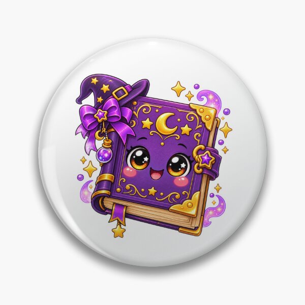 Item preview, Cute Kawaii Magic Spell Book Halloween Witchy Fantasy designed and sold by Pixanova.