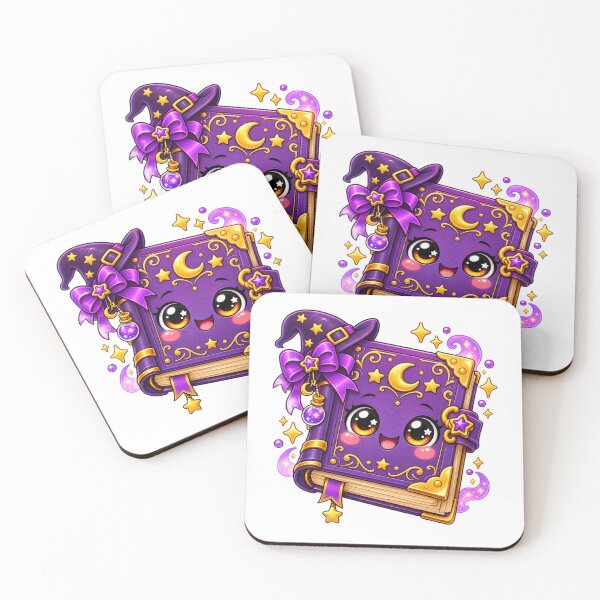 Item preview, Cute Kawaii Magic Spell Book Halloween Witchy Fantasy designed and sold by Pixanova.