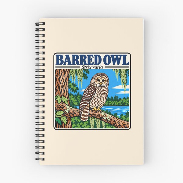 Item preview, Barred Owl Vintage Wildlife Woodcut designed and sold by American Fieldmark Studio.
