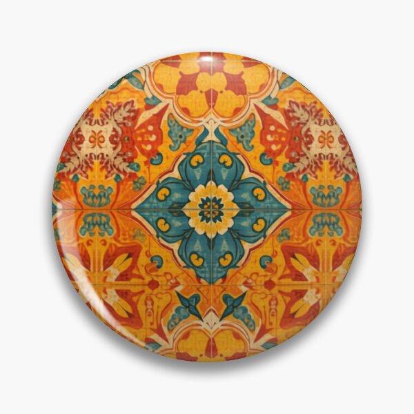 Item preview, Mediterranean Majolica Tile Pattern Italian Wall Art designed and sold by ChromaLens.