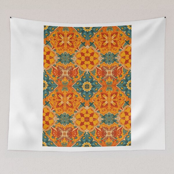 Item preview, Mediterranean Majolica Tile Pattern Italian Wall Art designed and sold by ChromaLens.