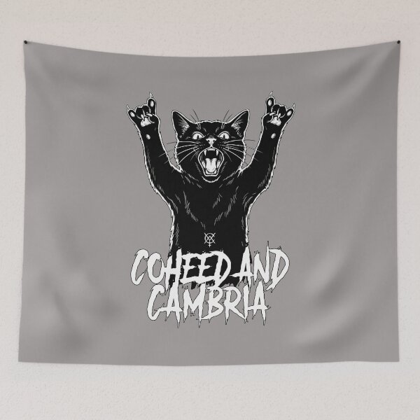 Item preview, Coheed and Cambria Metal Cat Rock On T-Shirt-9 designed and sold by CedricMbassa.