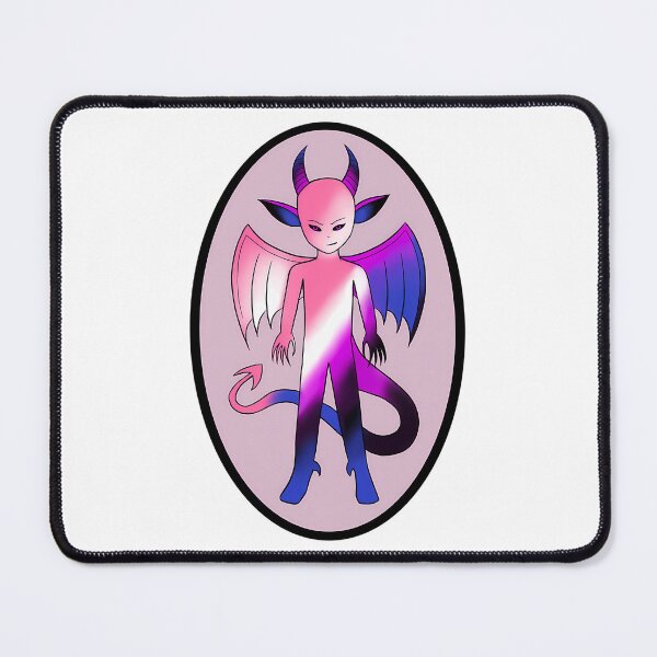 Item preview, Genderfluid Demon Sticker designed and sold by keener-kizziex.