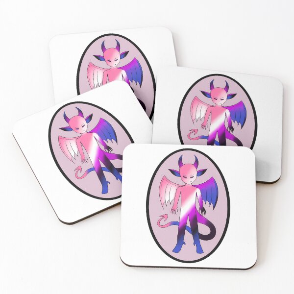 Item preview, Genderfluid Demon Sticker designed and sold by keener-kizziex.