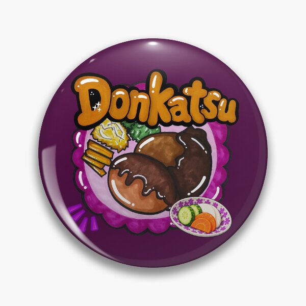 Item preview, Hand-Drawn Korean Donkatsu Pork Cutlet with Bold Food Lettering designed and sold by lazypencil.art.