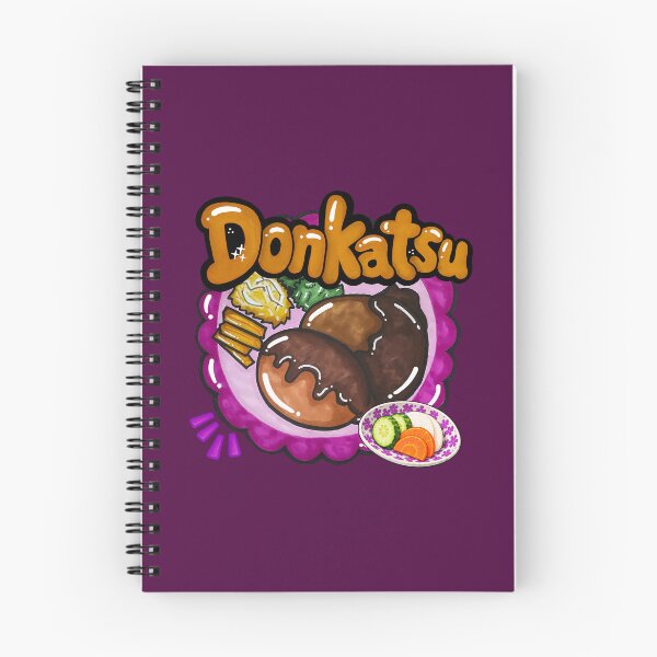 Item preview, Hand-Drawn Korean Donkatsu Pork Cutlet with Bold Food Lettering designed and sold by lazypencil.art.