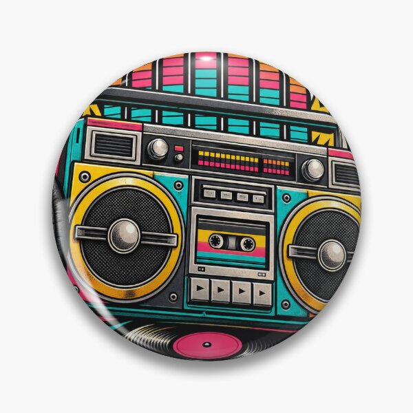 Item preview, Retro Boombox Ghettoblaster 80s 90s Music Vinyl designed and sold by LongIslandDesgn.