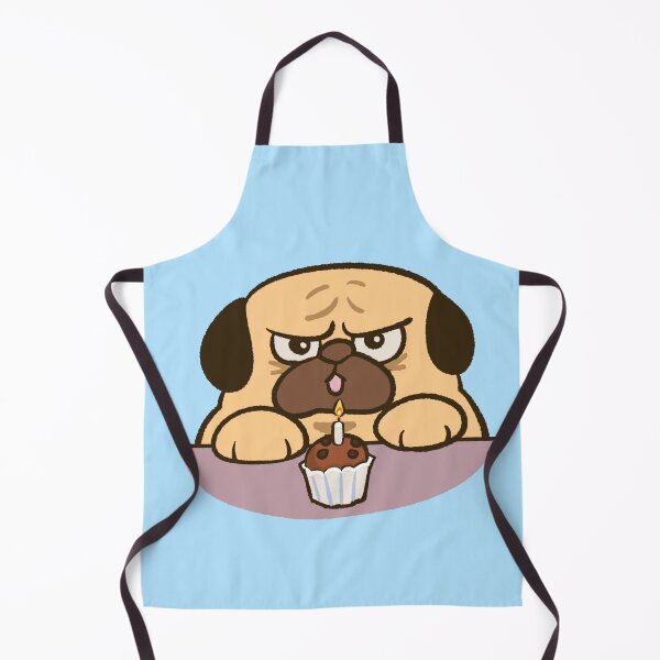 Item preview, Pug happy birthday  designed and sold by Huebucket.