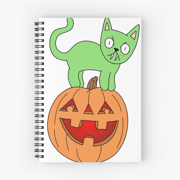 Item preview, Pumpkin Cat - green designed and sold by motherbrainart.