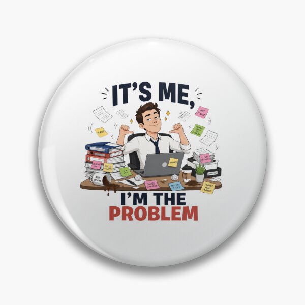 Item preview, Its Me Im The Problem Funny Office Humor Work Sticker designed and sold by Créative touche .
