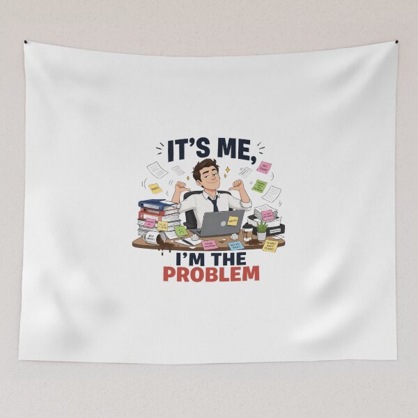 Item preview, Its Me Im The Problem Funny Office Humor Work Sticker designed and sold by Créative touche .