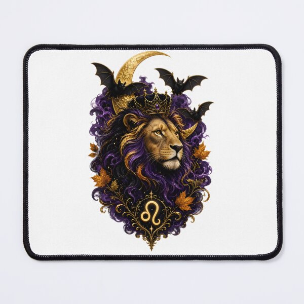 Item preview, Leo Mystical Purple Lion King Crown designed and sold by Zodiac Celestial Art.