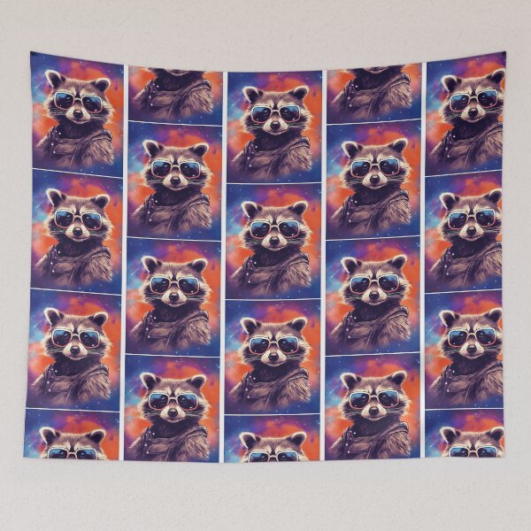 Item preview, Color Racoon In The Galaxy designed and sold by elizah-jeffcoat.