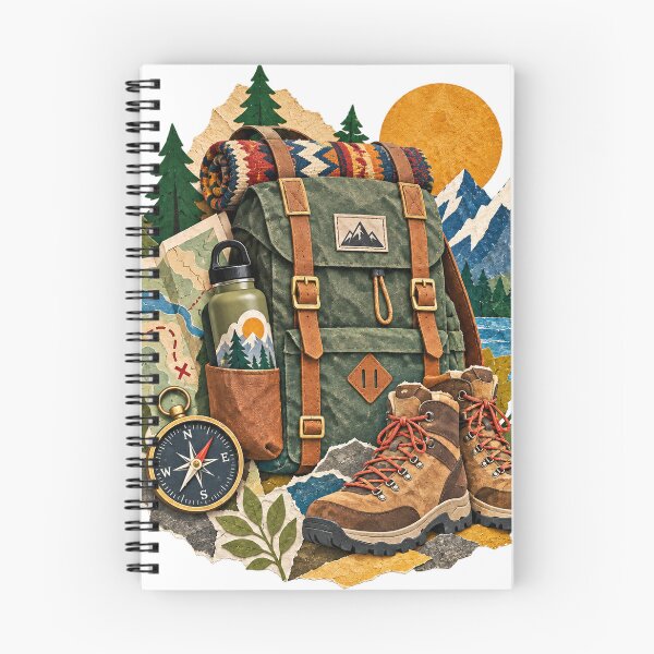 Item preview, Hiking Outdoor Backpack Compass Hiking Boots Mountains designed and sold by LongIslandDesgn.