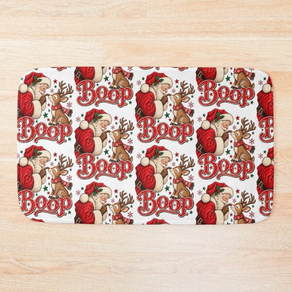 Item preview, Santa Boop Cute Reindeer Nose Vintage Christmas Holiday Retro Art designed and sold by gamoreRony.