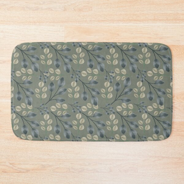 Item preview, Botanical Foliage Muted Sage Green Seamless Pattern Art designed and sold by ​Jyoti Digital Artist.