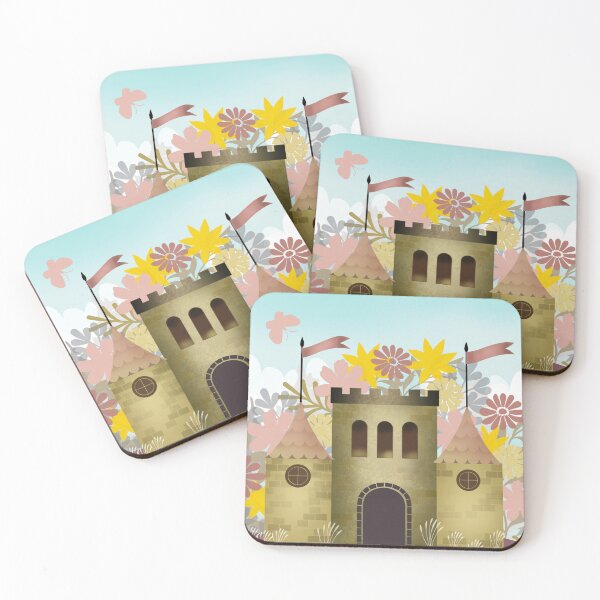Item preview, Fairytale Castle Illustration designed and sold by Honey Myrtle Studio.