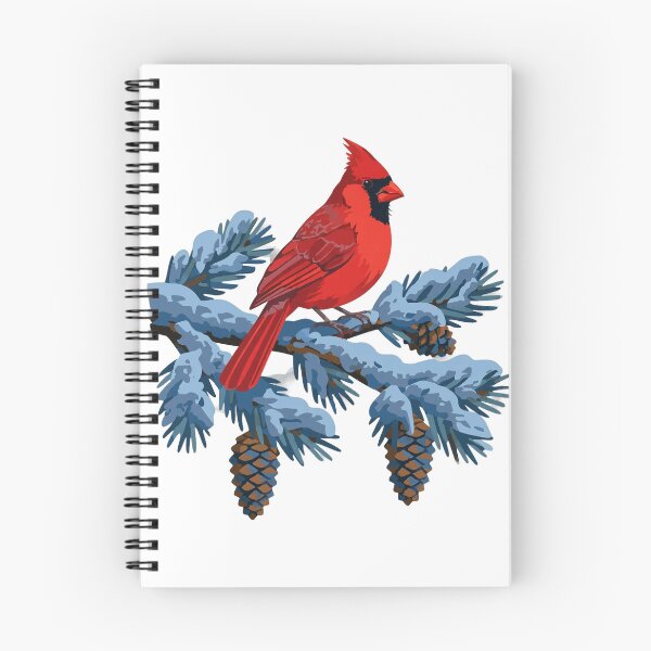 Item preview, Cardinal on a Snowy Branch - Winter Wildlife Nature Tee designed and sold by KERK Art and Design.