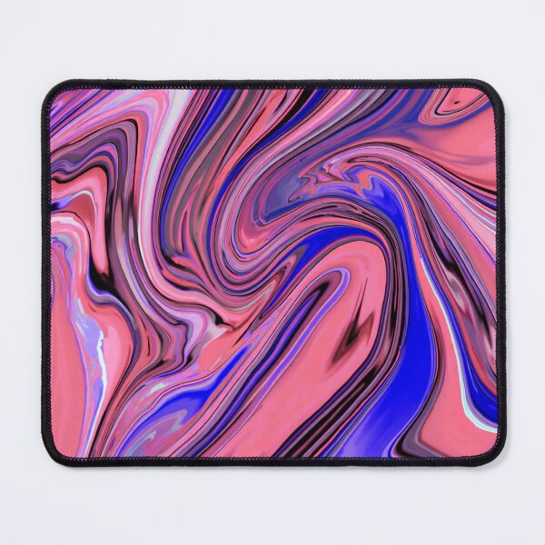 Item preview, Pink & Blue Liquid Swirl – Vibrant Abstract Fluid Art Design designed and sold by Habatour Creations Exclusive Digital Art Products.