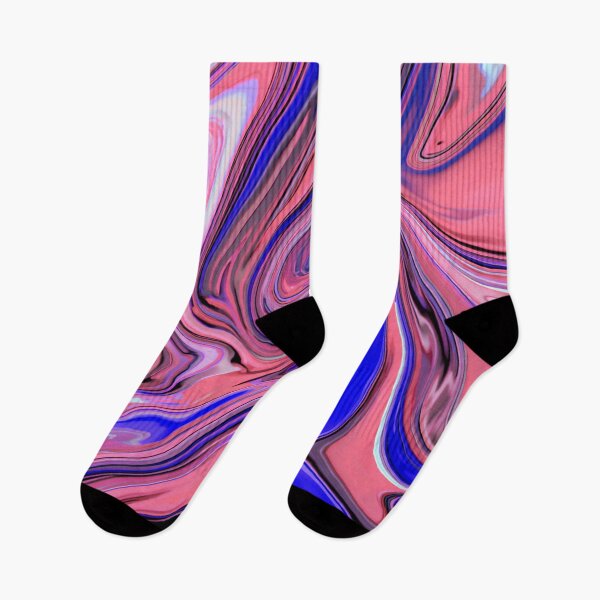 Item preview, Pink & Blue Liquid Swirl – Vibrant Abstract Fluid Art Design designed and sold by Habatour Creations Exclusive Digital Art Products.
