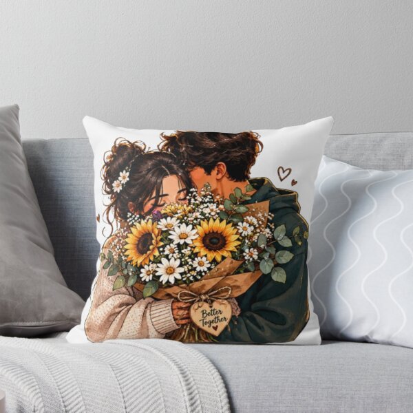 Item preview, Better Together - Romantic Aesthetic Couple Art designed and sold by ArtByKapil.