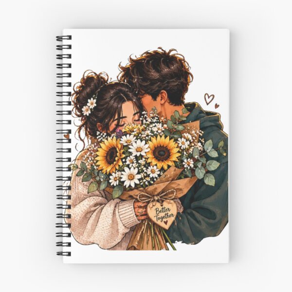 Item preview, Better Together - Romantic Aesthetic Couple Art designed and sold by ArtByKapil.