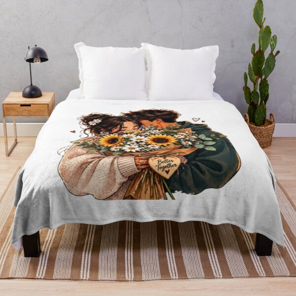 Item preview, Better Together - Romantic Aesthetic Couple Art designed and sold by ArtByKapil.