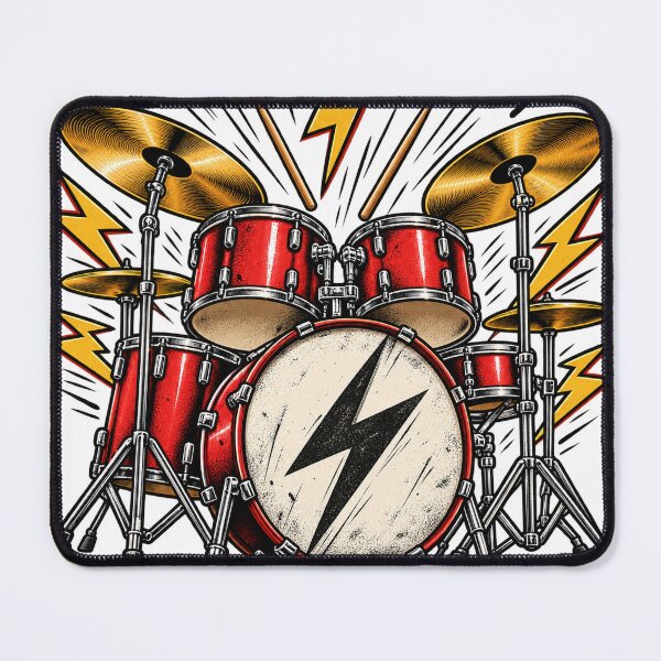 Item preview, Rock Drum Set with Lightning Drum Music designed and sold by LongIslandDesgn.