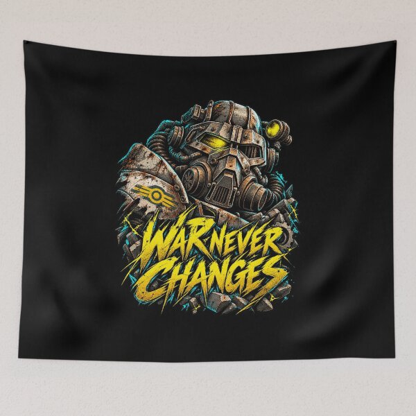 Item preview, Fallout Power Armor War Never Changes designed and sold by Pandaburba.
