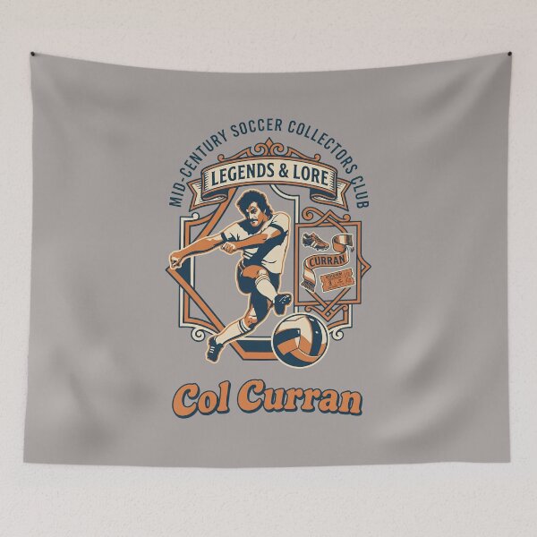 Item preview, Col Curran Retro Kicking Soccer Player Vintage Shirt-16 designed and sold by Torsteffer.