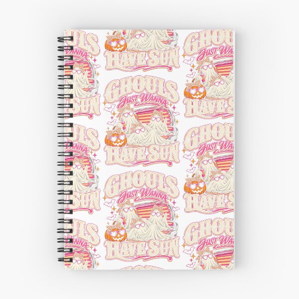 Item preview, Ghouls Just Wanna Have Sun Funny Cute Halloween Ghosts Tanning Retro Spooky Art designed and sold by gamoreRony.