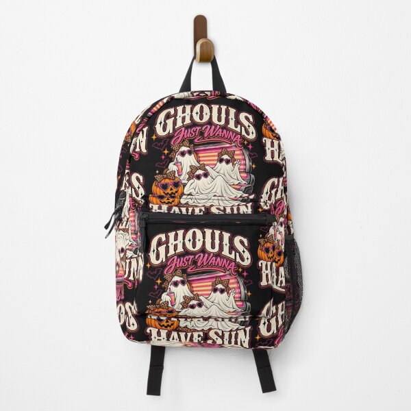 Item preview, Ghouls Just Wanna Have Sun Funny Cute Halloween Ghosts Tanning Retro Spooky Art designed and sold by gamoreRony.