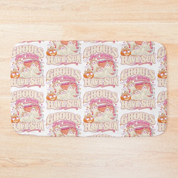 Item preview, Ghouls Just Wanna Have Sun Funny Cute Halloween Ghosts Tanning Retro Spooky Art designed and sold by gamoreRony.