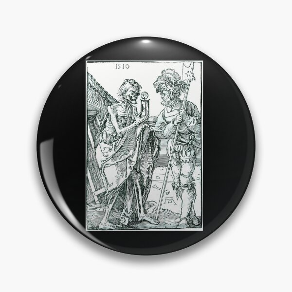 Item preview, Vintage Woodcut Death and Soldier Medieval Renaissance Art designed and sold by AsierRios.