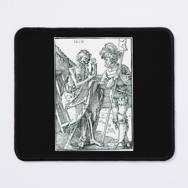 Item preview, Vintage Woodcut Death and Soldier Medieval Renaissance Art designed and sold by AsierRios.